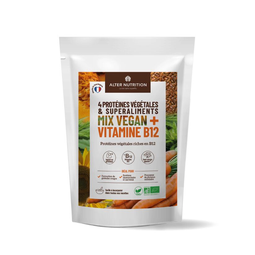 Protéines Végétales et Vitamine B12 bio