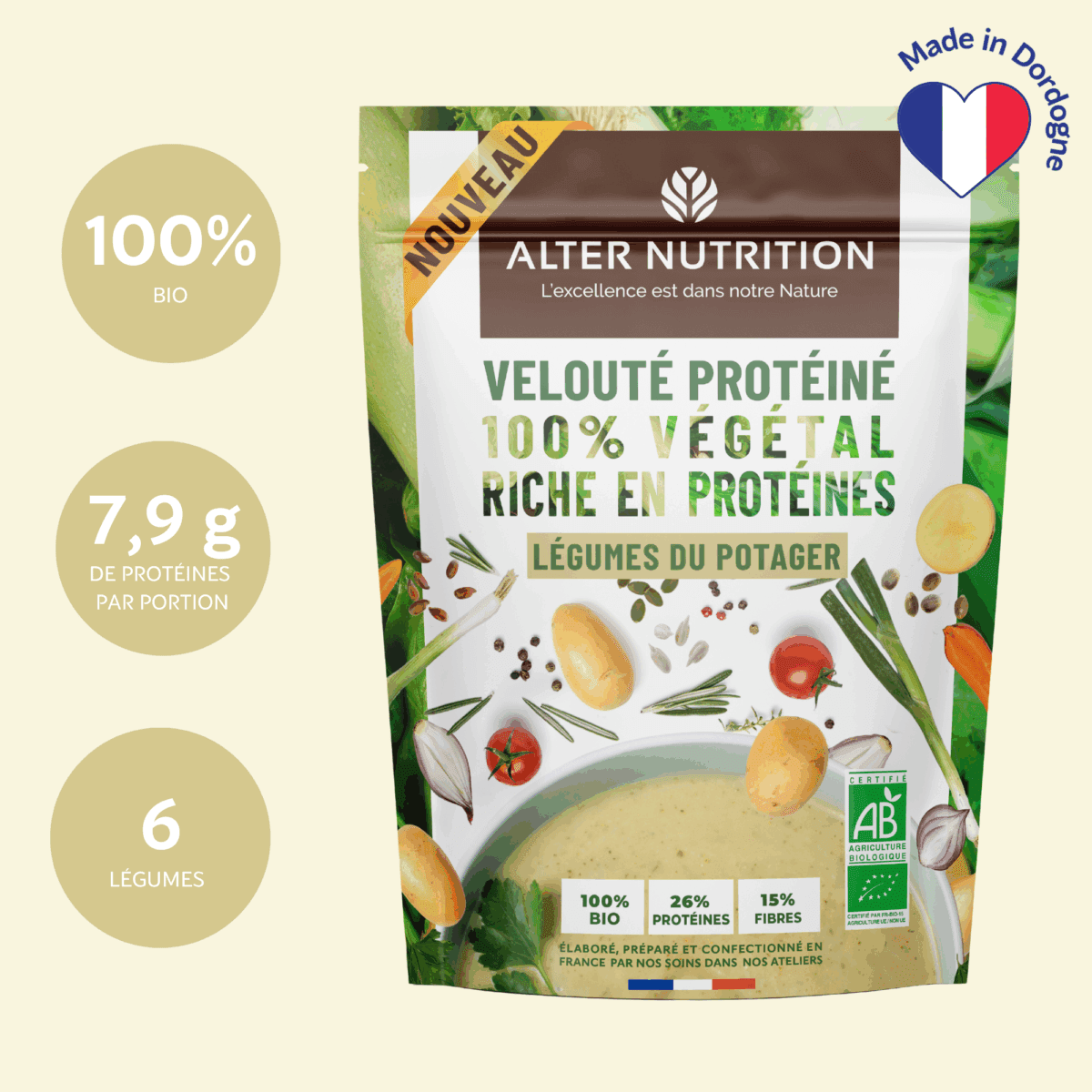 Pack soupes protéinées bio 3 x 180g
