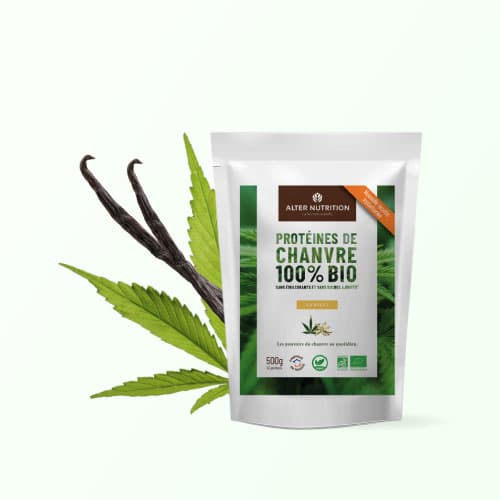 Protéines de chanvre bio vanille