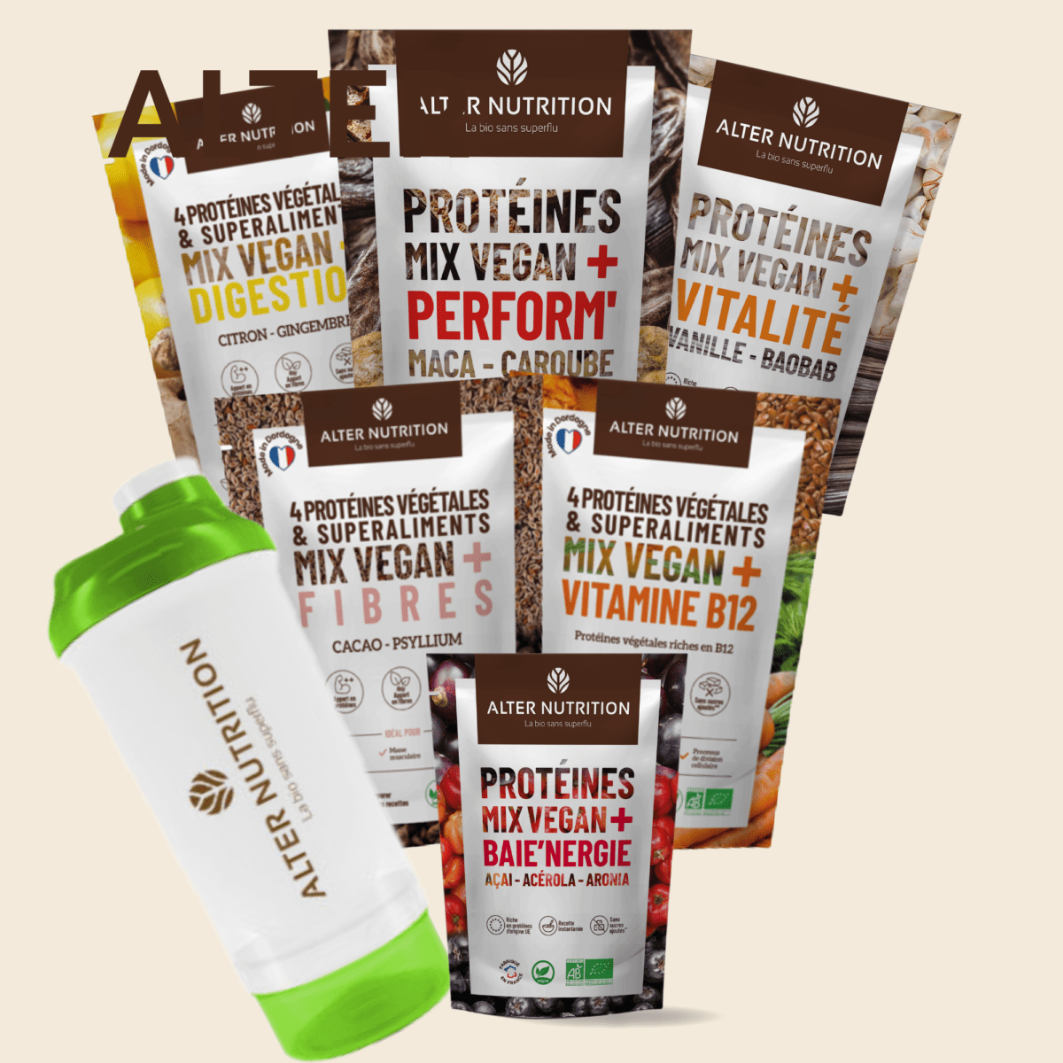 Pack découverte Mix Vegan Bio 4 x 200g