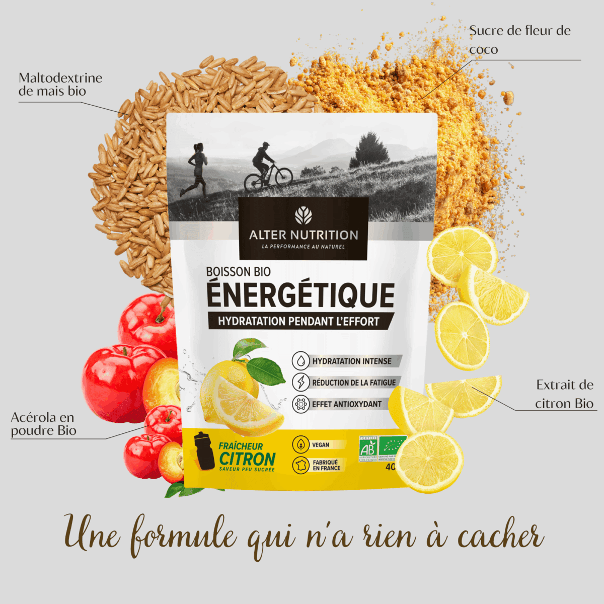 Boisson énergétique Bio – Hydratation pendant l’effort