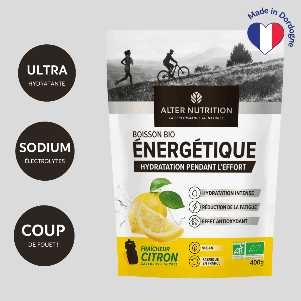 Boisson énergétique Bio – Hydratation pendant l’effort