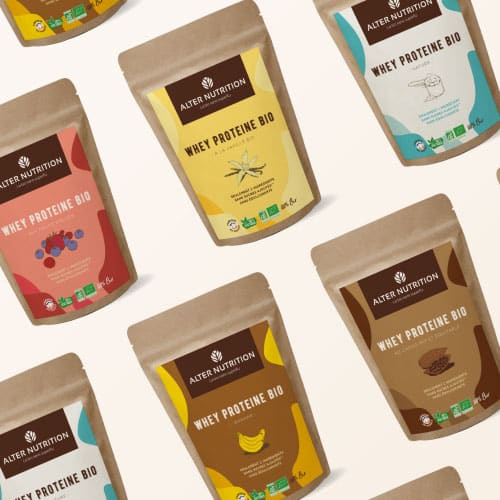 Whey protéine bio 8 x 500 g