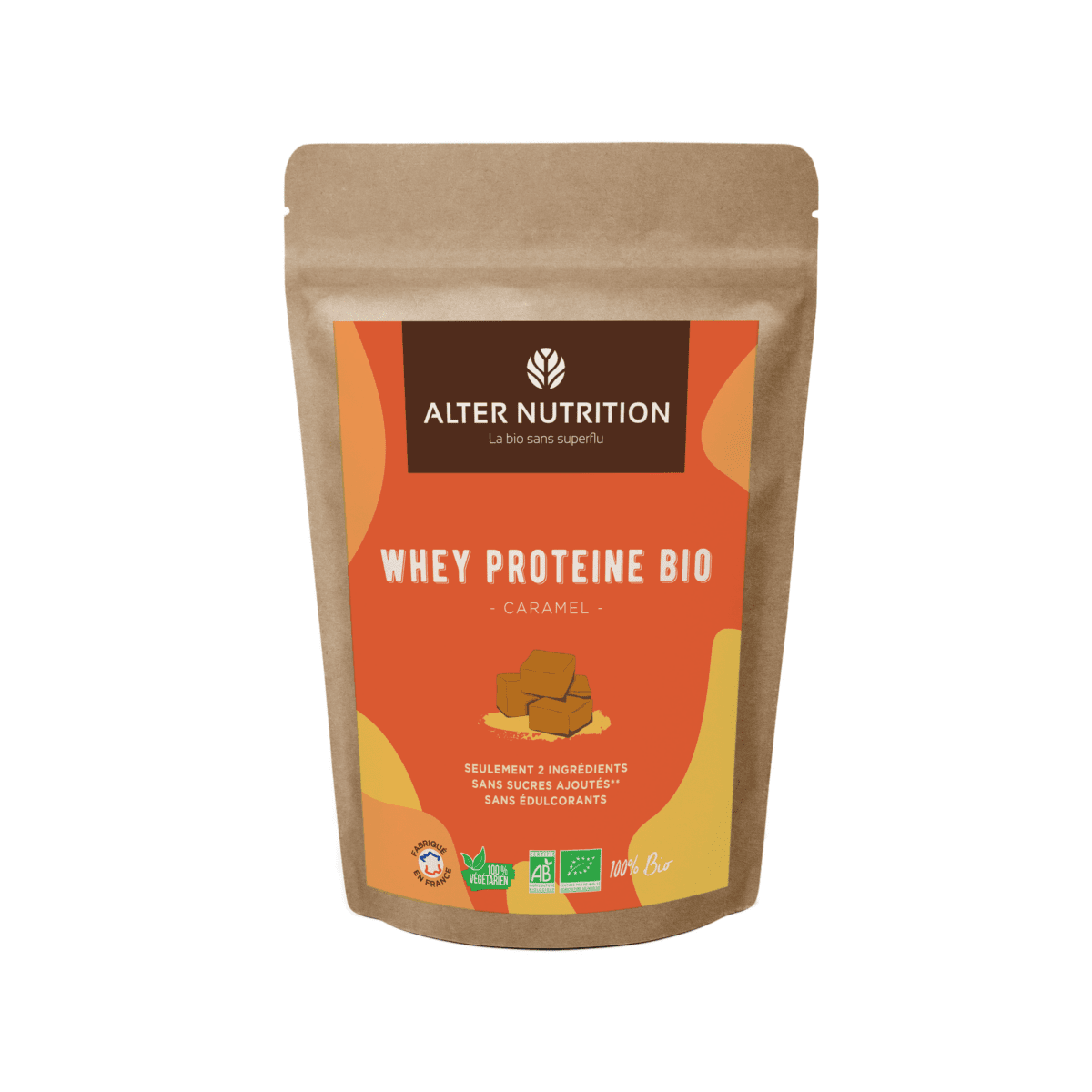Whey Protéine bio caramel