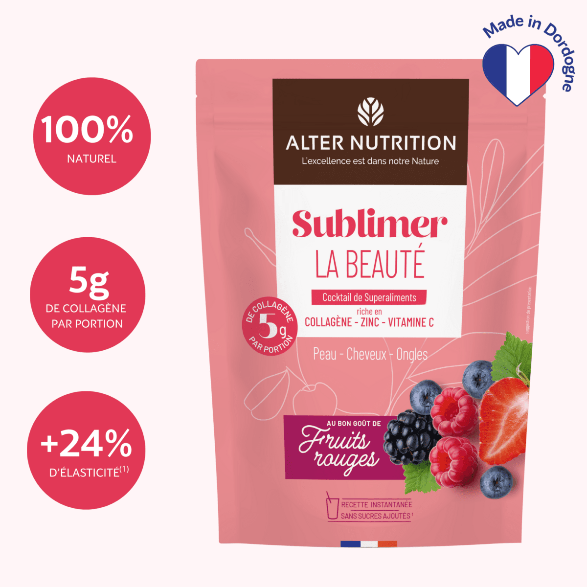 Cocktail Beauté Bio de super aliments au collagène marin - 200 g