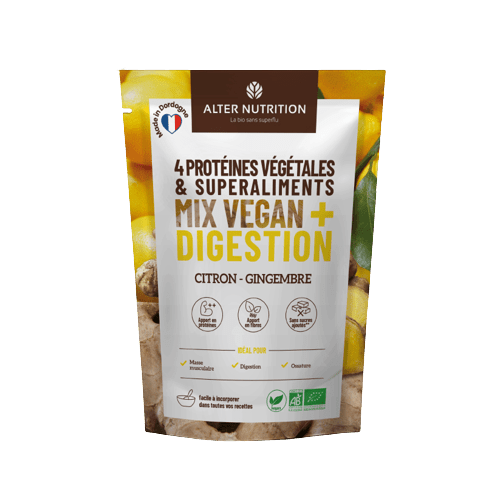Protéines Vegan bio détox citron gingembre