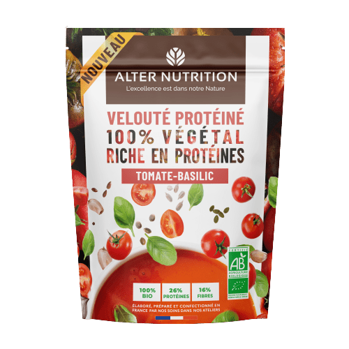 Soupe protéinée tomate - basilic