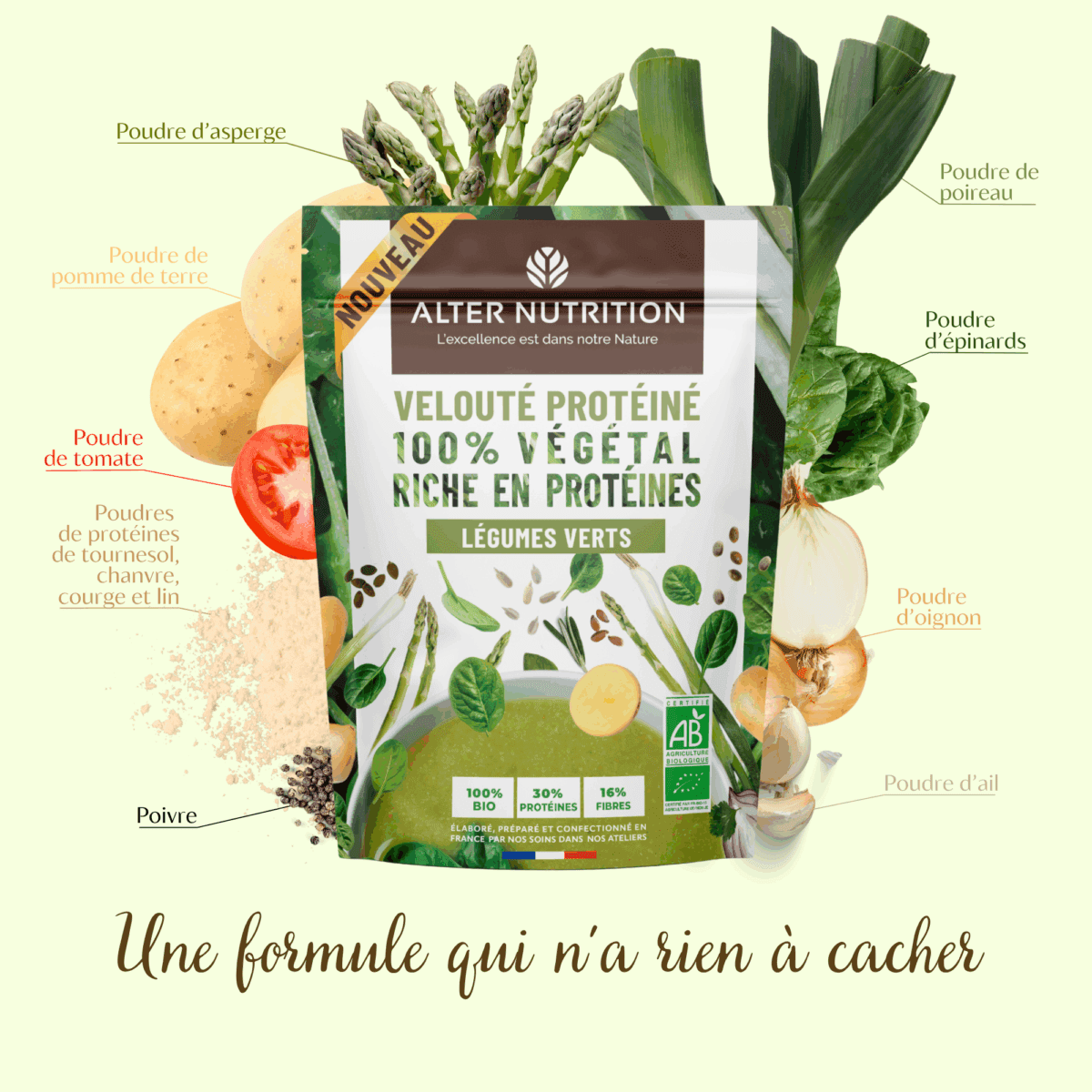Pack soupes protéinées bio 3 x 180g