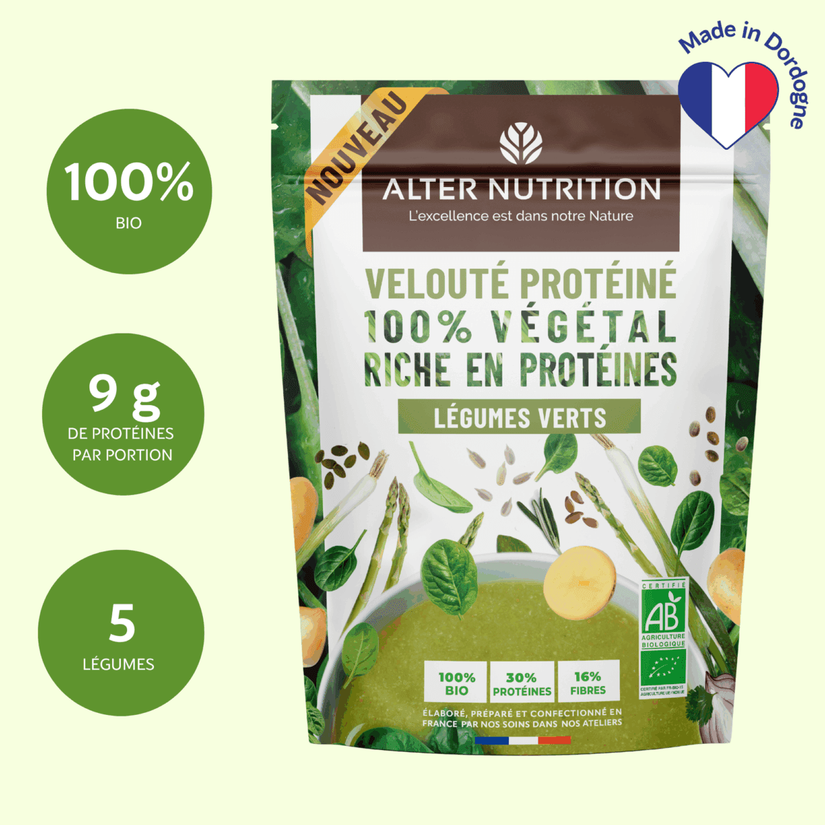 Pack soupes protéinées bio 3 x 180g