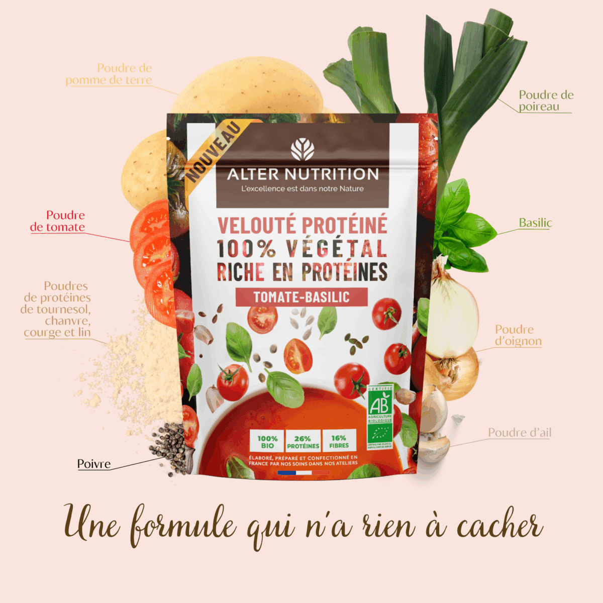 Pack soupes protéinées bio 3 x 180g