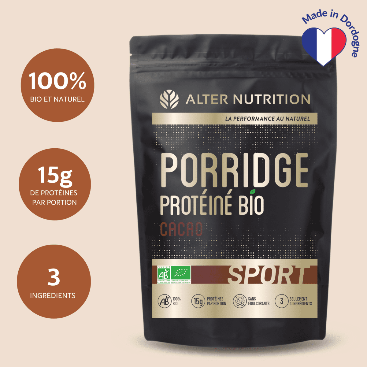 Porridge Protéiné Bio 1kg