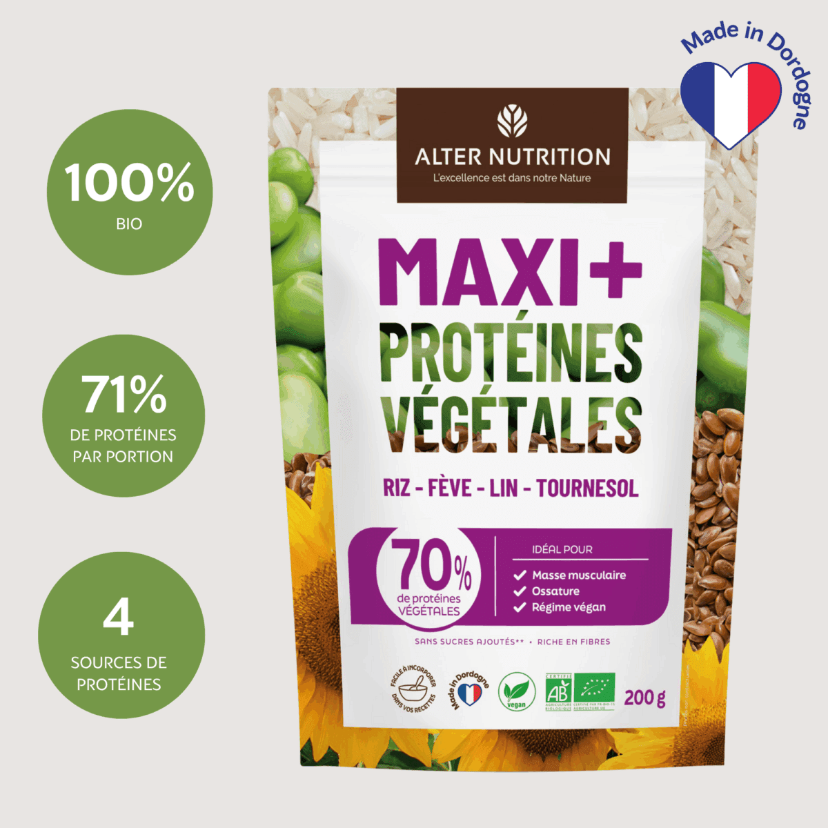 Maxi + Protéines Végétales Bio